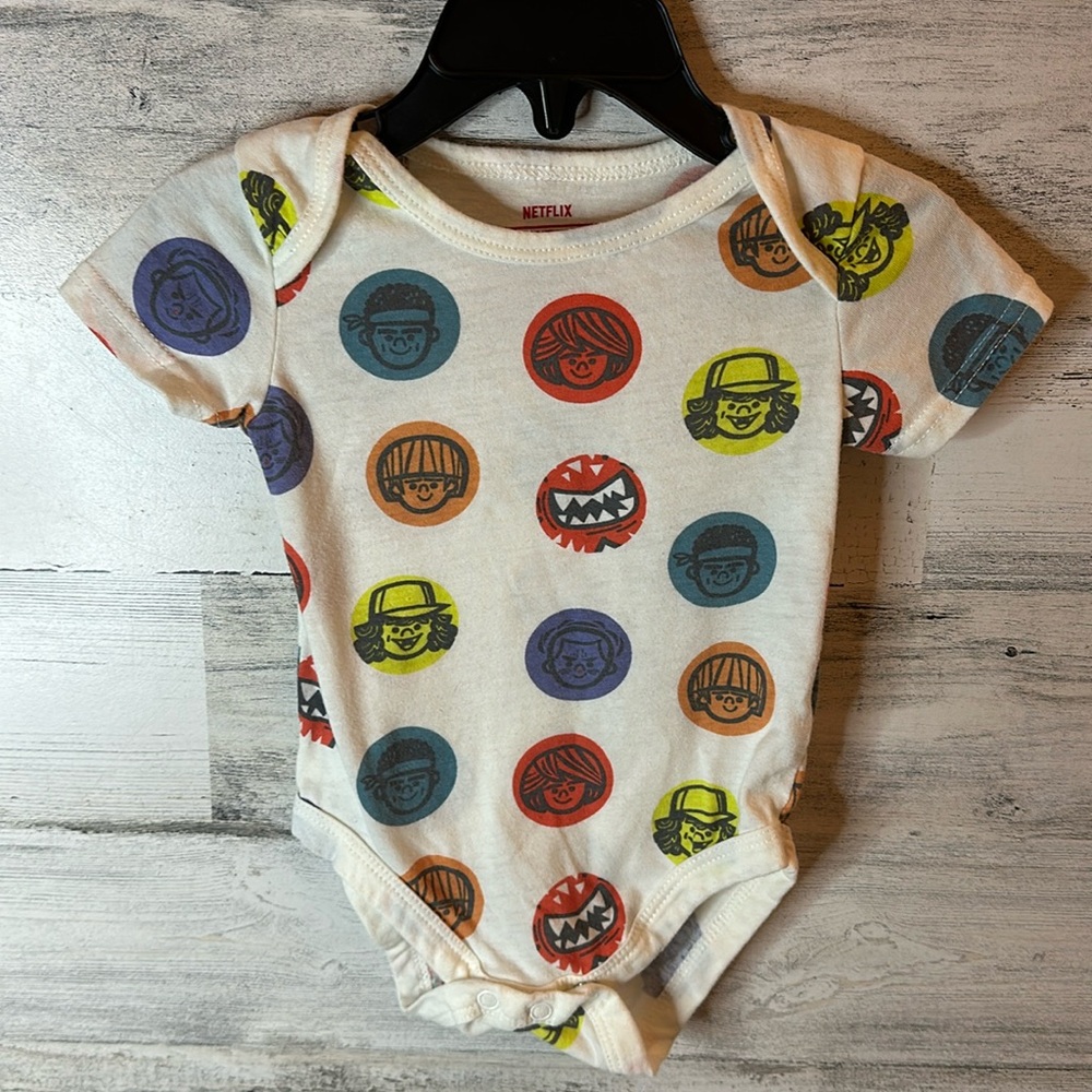 Netflix Stranger Things Oneise Size 12 Months